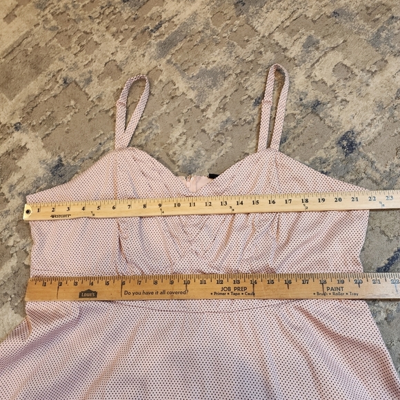 Torrid Pink Black Polka Dot lace trim sleeveless fit and flare dress size 20 - Picture 5 of 14